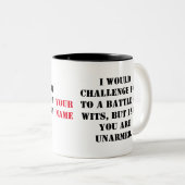 Ich fordere Sie auf, einen Hexenkampf zu führen, a Zweifarbige Tasse (VorderseiteRechts)