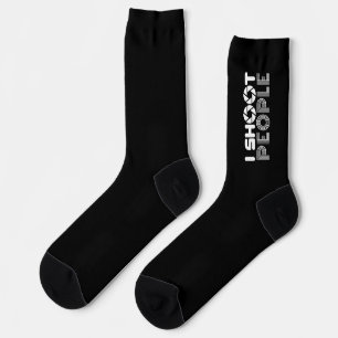 Ich fotografiere Leute lustiger Fotograf Liebhaber Socken