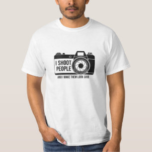 Ich fotografiere Leute Schwarz T-Shirt