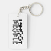 Ich fotografiere lustige Fotografen Zitat Schlüsselanhänger (Rückseite)