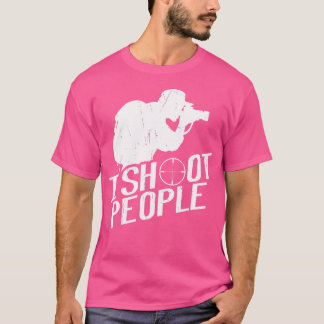 Ich fotografiere Menschen Fotografie Geschenk Foto T-Shirt