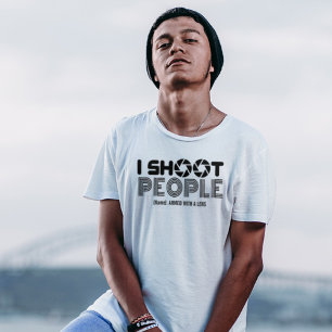 Ich fotografiere Menschen lustiger Fotograf Liebha T-Shirt
