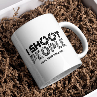 Ich fotografiere Menschen lustiger Fotograf Liebha Tasse