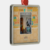 Ich frage Gefahr ab Silbernes Ornament (Rechts)