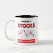 Ich frage mich, ob Aktien über mich zu denken. Zweifarbige Tasse (Links)