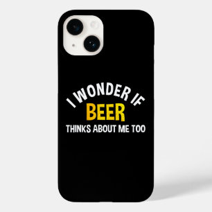 Ich frage mich, ob Bier auch an mich denkt Case-Mate iPhone 14 Hülle