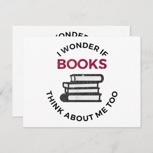 Ich frage mich, ob Bücher auch an mich denken - Fu (Vorne/Hinten)