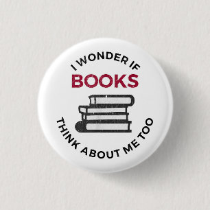 Ich frage mich, ob Bücher auch an mich denken - Fu Button