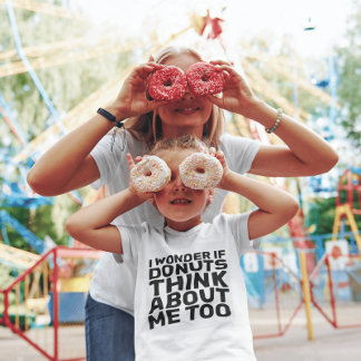 ICH FRAGE MICH, OB DONUTS ZU T - Shirt ÜBER MICH D