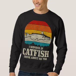 Ich frage mich, ob Fische über mich denken, Fische Sweatshirt