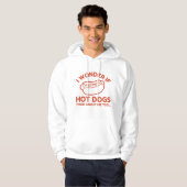 Ich frage mich, ob Hot Dogs auch an mich denken Hoodie (Vorne ganz)