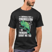 Ich frage mich, ob mein Chameleon auch an mich den T-Shirt (Vorderseite)