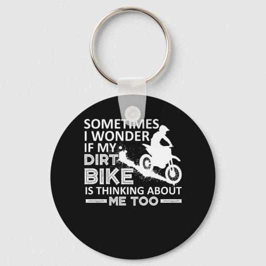 Ich frage mich, ob mein trockenes Fahrrad an mich Schlüsselanhänger (Vorderseite)