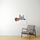 Ich frage mich, ob meine Gitarre mich vermisst. Vi Wandteppich (Beispiel (Horizontal))