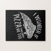 Ich frage mich, ob Pizza auch über mich nachdenkt. Puzzle (Horizontal)