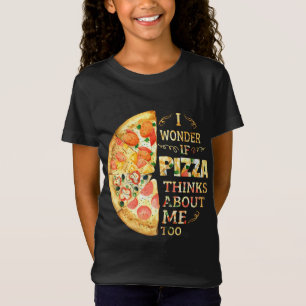 Ich frage mich, ob Pizza über mich zu lustige Pizz T-Shirt