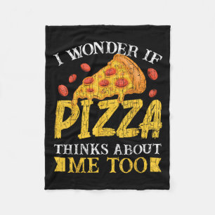 Ich frage mich, ob Pizza über mich zu sonnig nachd Fleecedecke