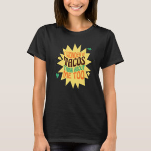 Ich frage mich, ob Tacos an meine Veggies und Flei T-Shirt