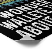 Ich frage mich, ob Walleye denken über mich Funny Poster (Ecke)