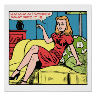 Ich frage mich, welche Größe es hat • Retro Good G Poster