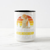 Ich Fragte für einen echten Freund, also schickte  Zweifarbige Tasse (Mittel)