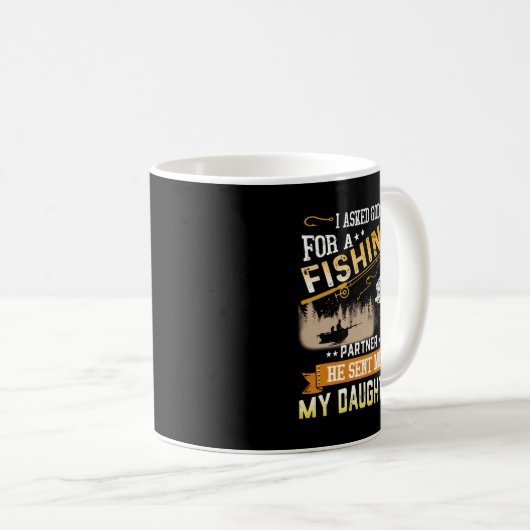 Ich Fragte Gott für ein Shirt Kaffeetasse (VorderseiteRechts)