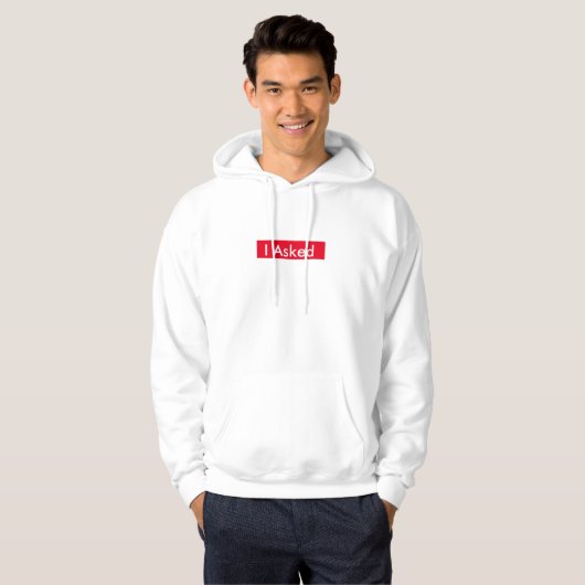 Ich Fragte Mens Hoodie (Vorne ganz)
