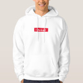 Ich Fragte Mens Hoodie (Vorderseite)