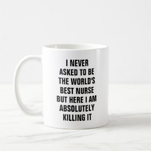 Ich fragte nie, um das Weltbeste Kaffeetasse