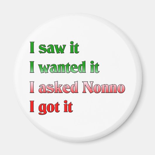 Ich Fragte Nonno Magnet (Vorne)