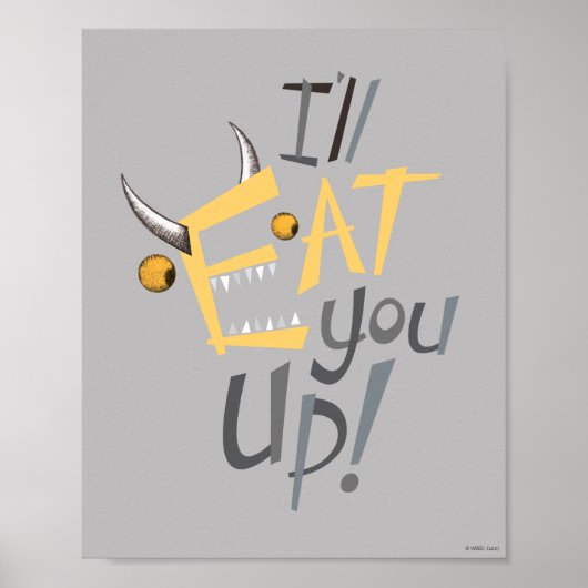 Ich fresse dich Graphic Poster (Vorne)