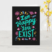 Ich freue mich, dass du existierst karte (Gelbe Blume)