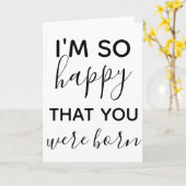 Ich freue mich, dass du geborenen glücklichen Gebu Karte (Gelbe Blume)