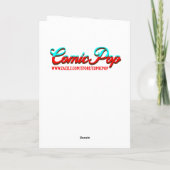 Ich freue mich, dass du mein Valentin bist | Retro Karte (Rückseite)