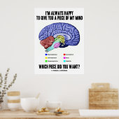 Ich freue mich immer, Ihnen ein Stück meines Geist Poster (Küche)