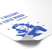 Ich freue mich in Ihrem Wort - Psalm 119:16 Poster (Ecke)