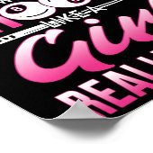 Ich freue mich zu demonstrieren - Billiards Girl P Poster (Ecke)