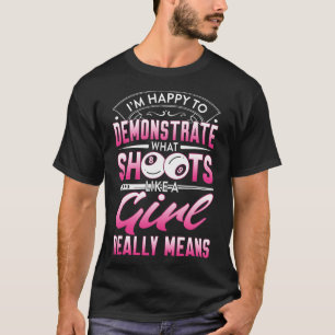 Ich freue mich zu demonstrieren - Billiards Girl P T-Shirt