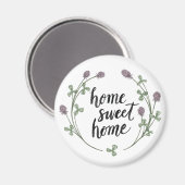 Ich freue mich, Zuhause-Worte zu sein I | Zuhause Magnet (Vorderseite/Rückseite)