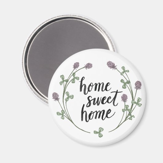 Ich freue mich, Zuhause-Worte zu sein I | Zuhause  Magnet (Vorderseite/Rückseite)