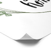 Ich freue mich, Zuhause-Worte zu sein I | Zuhause Poster (Ecke)