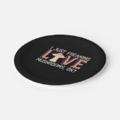 Ich friere einfach die Pilze der Liebe Pappteller (Schrägansicht)