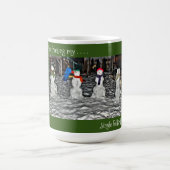Ich friere meine Jingle-Bells ab - Schneemenschen Kaffeetasse (Mittel)