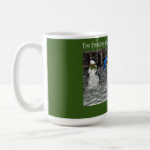 Ich friere meine Jingle-Bells ab - Schneemenschen Kaffeetasse (Links)