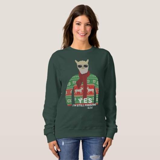 Ich friere noch immer den hässlichen Weihnachtskra Sweatshirt (Vorne ganz)