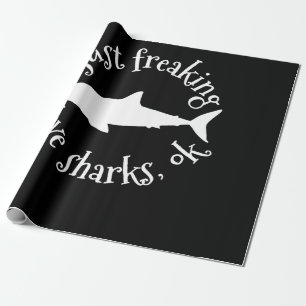 Ich friere nur Liebe Haie, OK - Hai Lover Geschenk Geschenkpapier