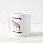Ich friere nur Liebe Hyänen, okay Kaffee Tasse (Vorderseite Links)