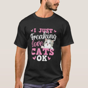 Ich friere nur Liebe Katzen Haustiere Tierische Ti T-Shirt
