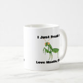 Ich friere nur Liebe Mantis, okay Kaffee Tasse (VorderseiteRechts)