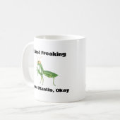 Ich friere nur Liebe Mantis, okay Kaffee Tasse (Vorderseite Links)